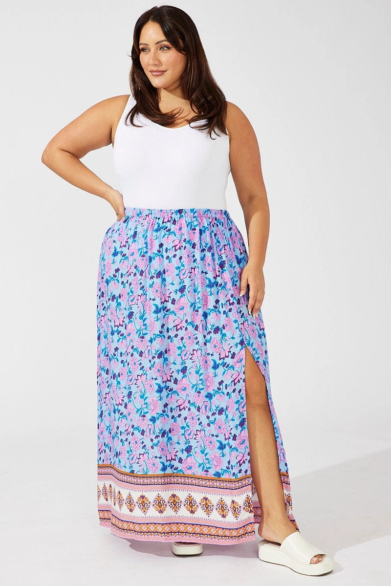 Multi Boho Boho Maxi Skirt Smooth Feel