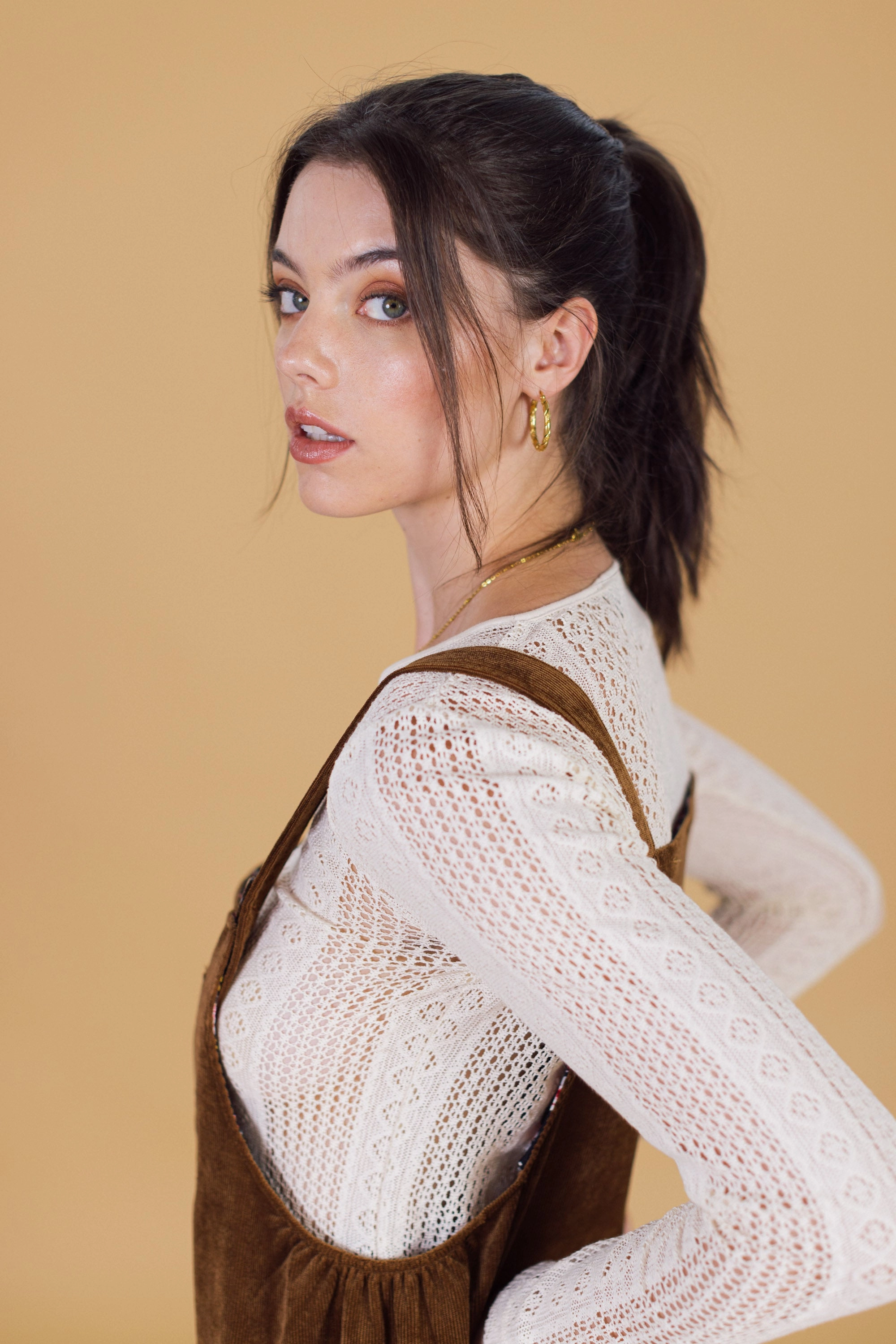 CompressionFit Top Marlena Cream Lace