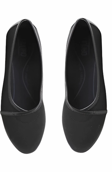 Shady Step Breathable Inner Sock Munro Women's Emerald Envelope Flat - Black Leather
