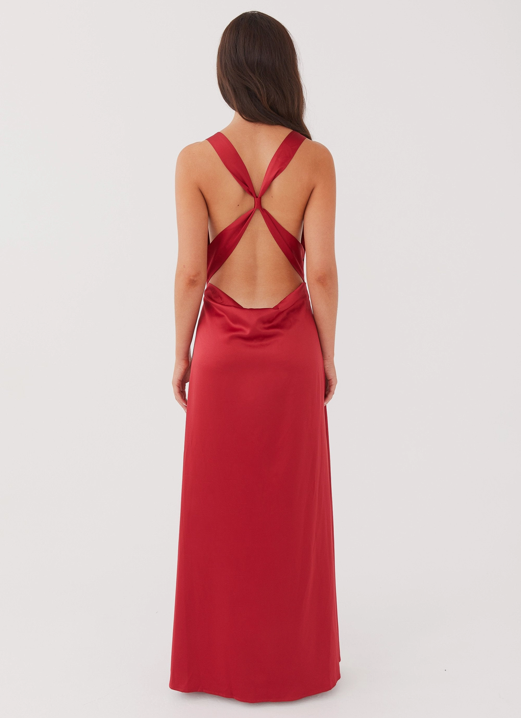 urban vibe Empire-Waist Musa Maxi Dress - Cherry Red