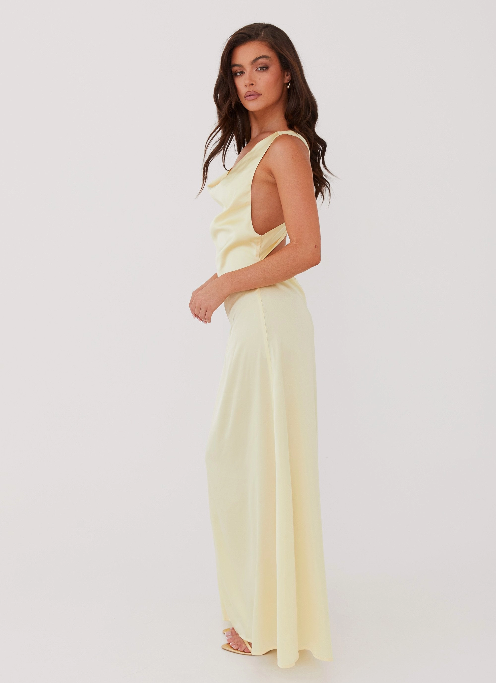 Abrasion-resistant Simple Yet Elegant Musa Maxi Dress - Lemon