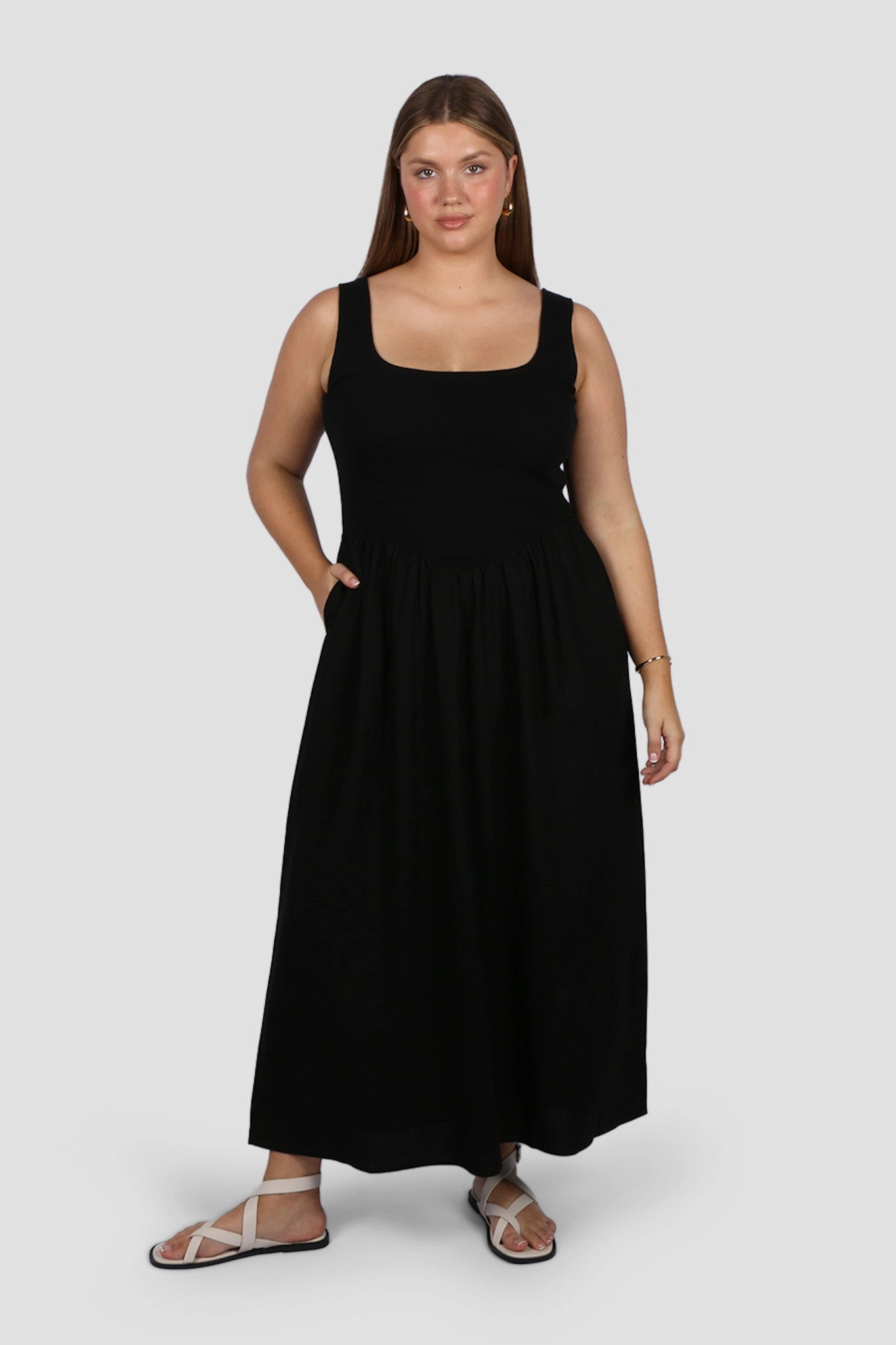 elegant design MYRA DRESS BLACK