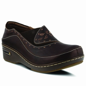 All Day Long L`Artiste by Spring Step Women's Burbank Clog - Brown