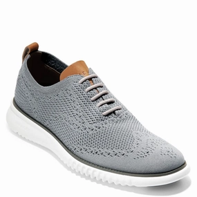 Consistent Pace Cole Haan Men's 2.Zerogrand Wingtip Oxford - Ironstone/Magnet/Optic White