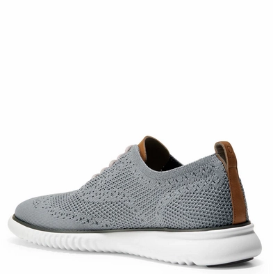 Cole Haan Men's 2.Zerogrand Wingtip Oxford - Ironstone/Magnet/Optic White Quiet Workspace