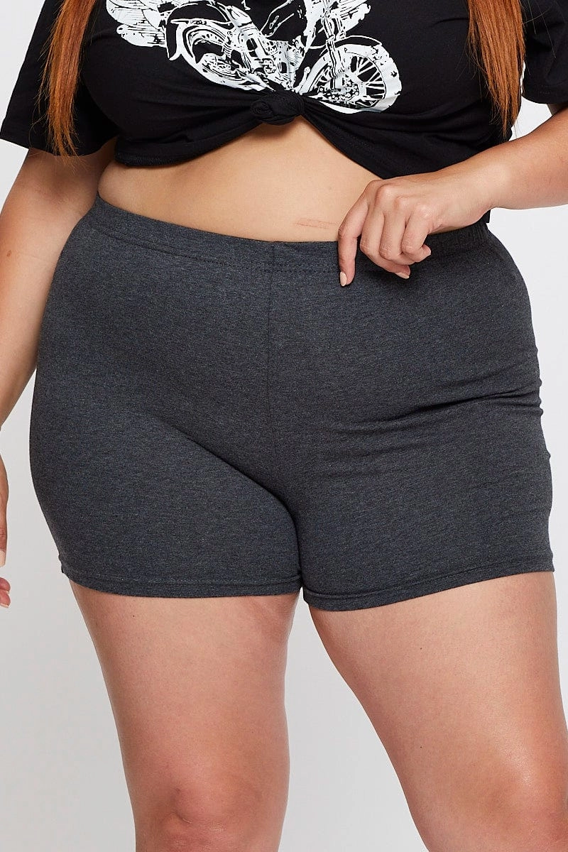 Warm design Active Layers Grey Bike Shorts Cotton