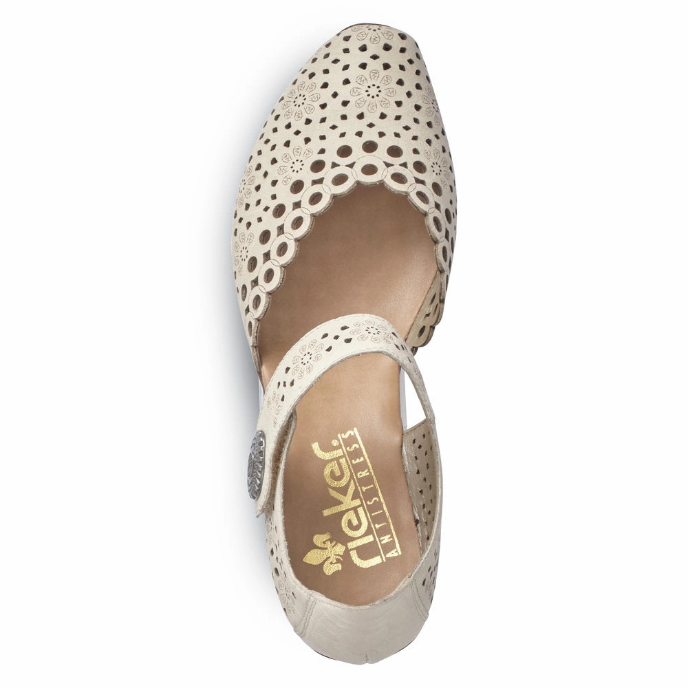 Cruise Wear Ice Jog Rieker Women's Mirjam 43753-60 - Crema