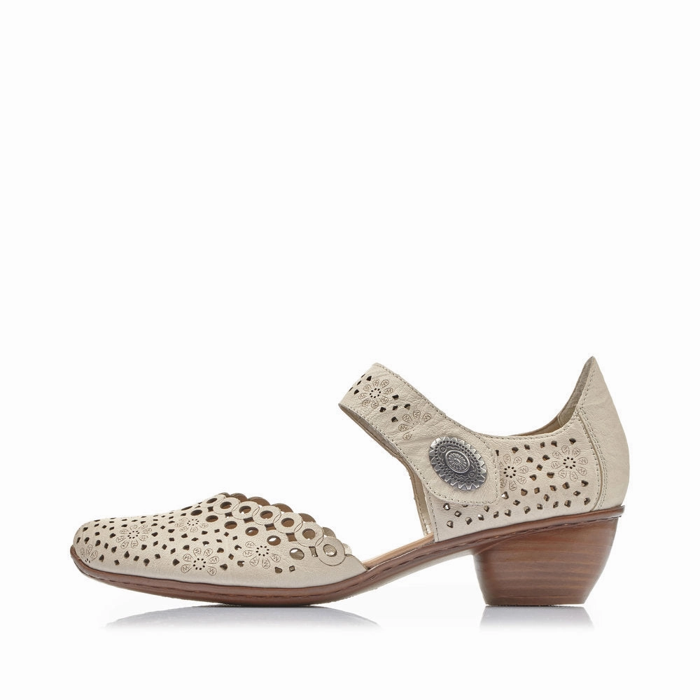 Rieker Women's Mirjam 43753-60 - Crema Quick Gear