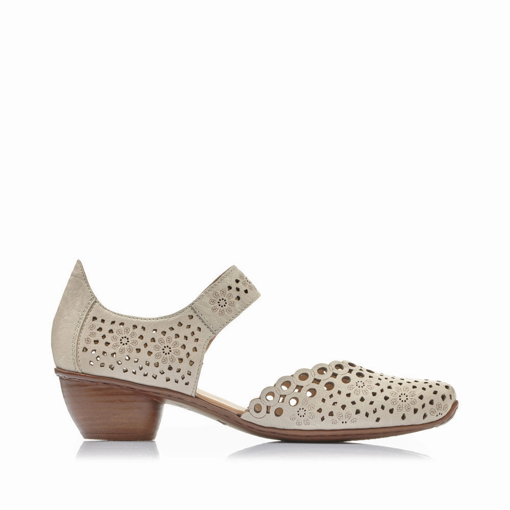 Rieker Women's Mirjam 43753-60 - Crema Wide Step Slow Hike