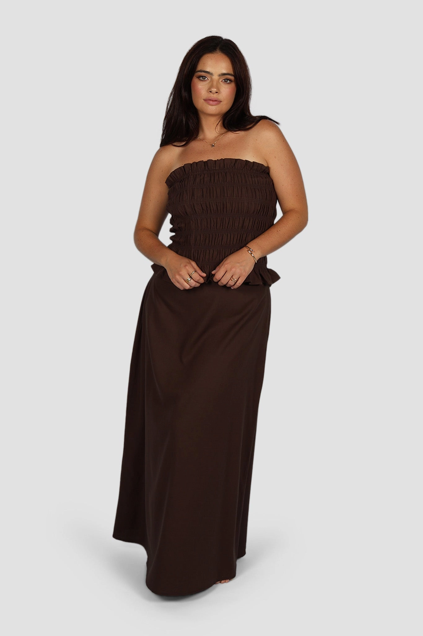 NIA SKIRT ESPRESSO Chill Tones Water Resistant