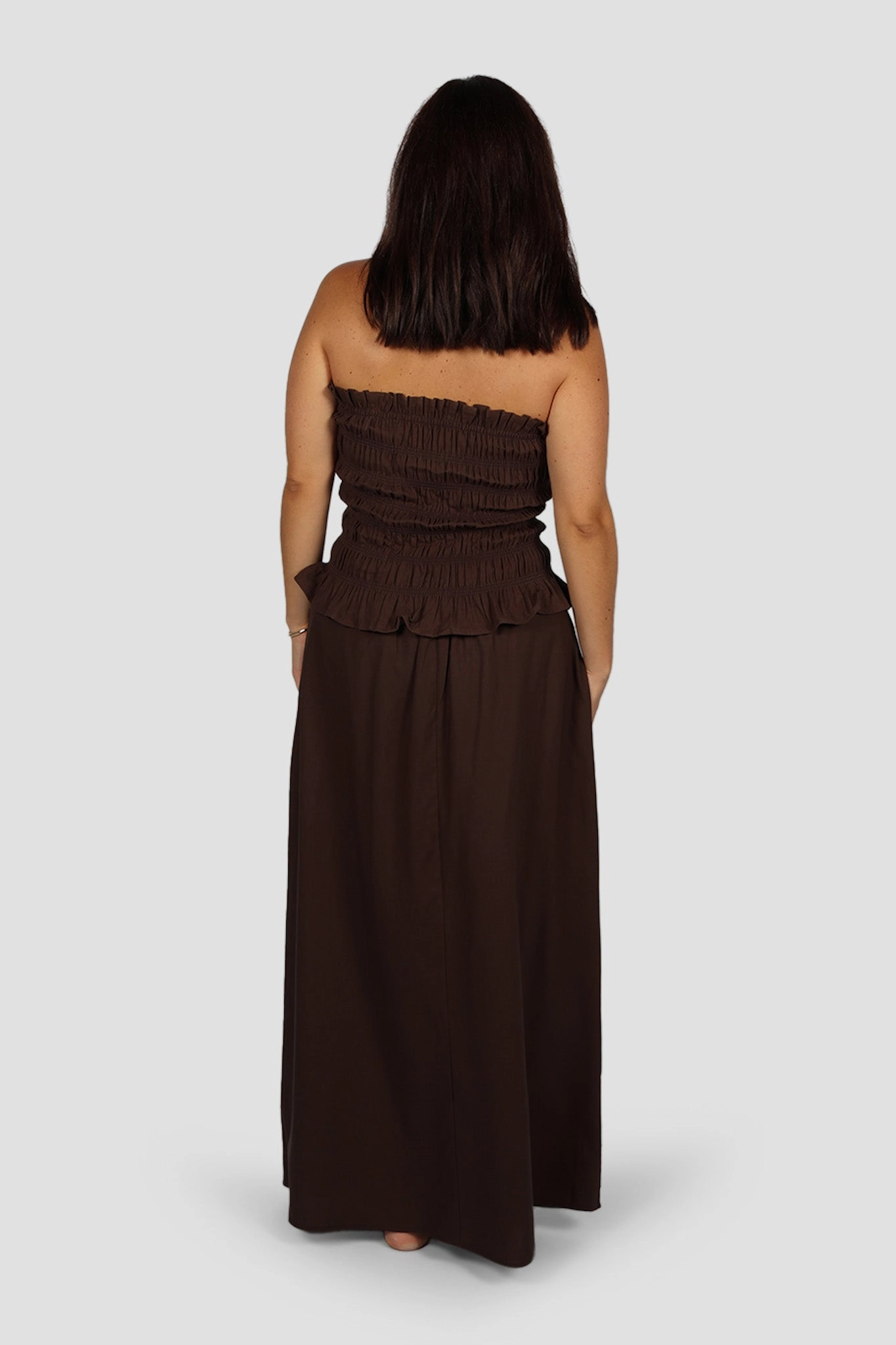 Fast fashion Creative Layering NIA SKIRT ESPRESSO