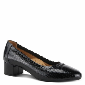 Step Smart Fresh Touch Spring Step Women's Ahemria Dress Pump - Black Patent