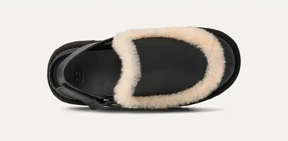 School Day Run Meet Ugg Women's Esmee Leather Clog - Black
