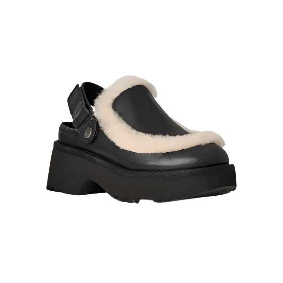 Foot alignment Ugg Women's Esmee Leather Clog - Black