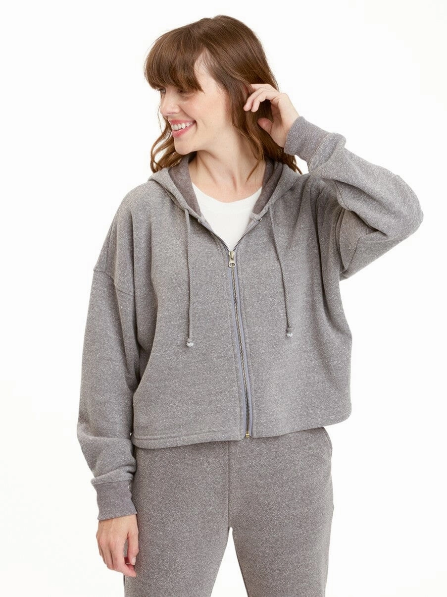 Venetia Crop Hoodie Casual City Functional Pocket