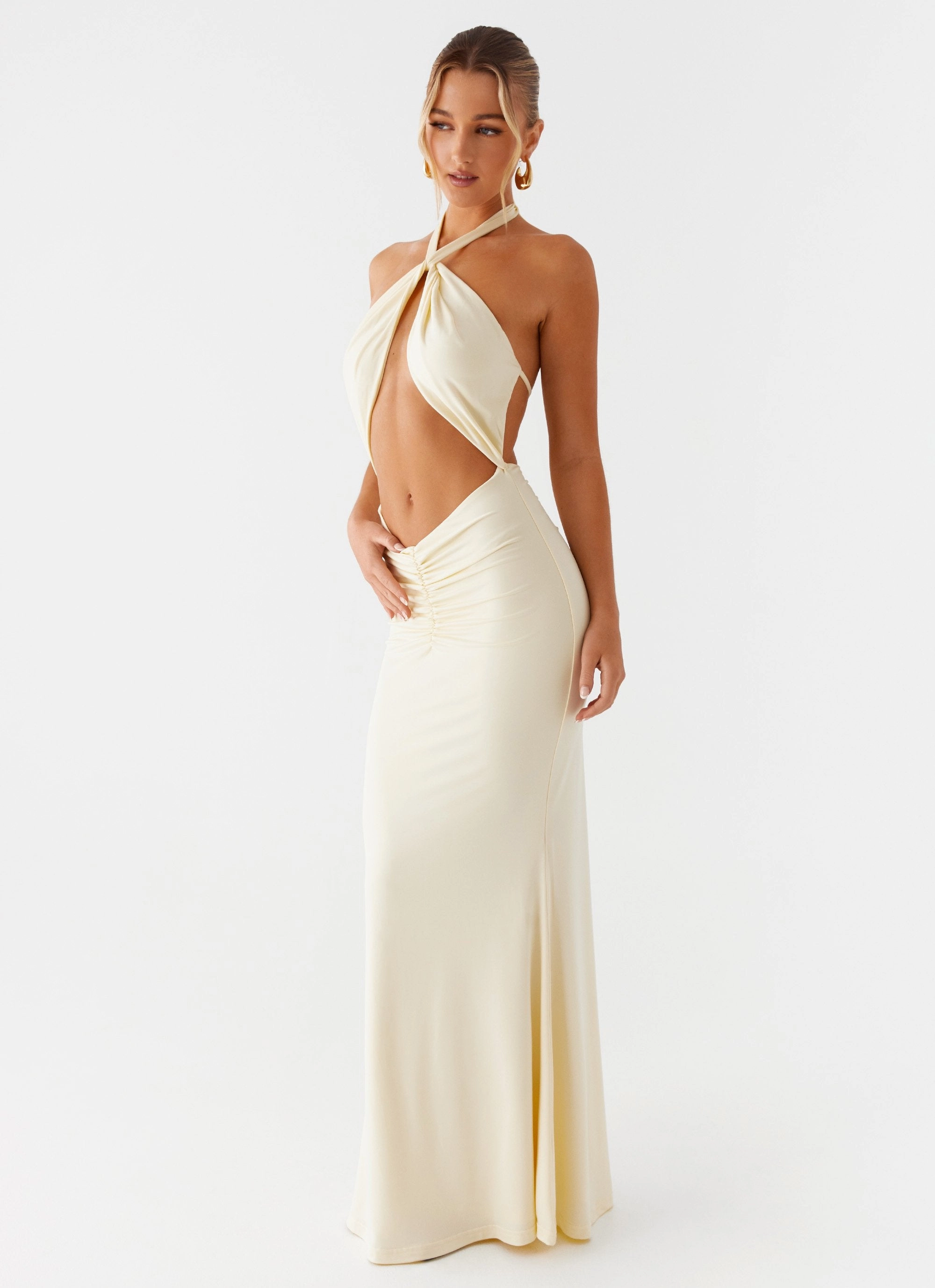 Skin-friendly Double Take Maxi Dress - Yellow