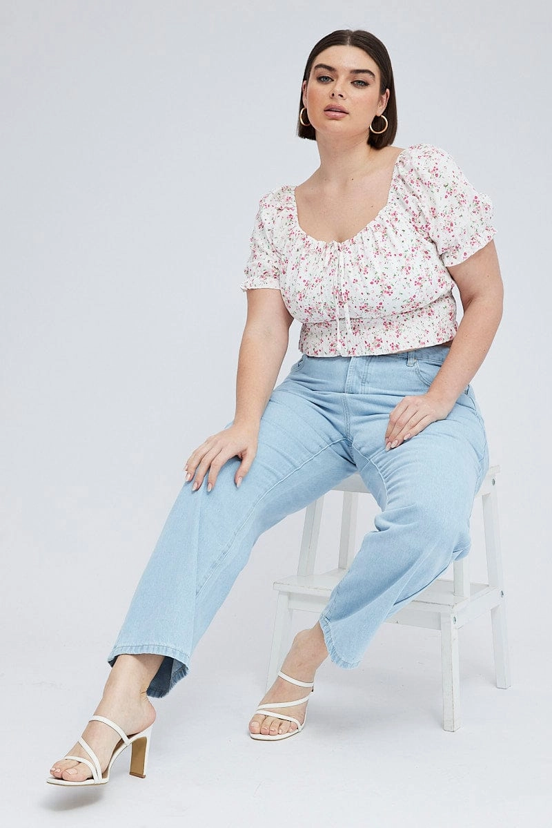 Anywhere Fit Denim Mom Jeans High Rise