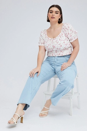 Anywhere Fit Denim Mom Jeans High Rise