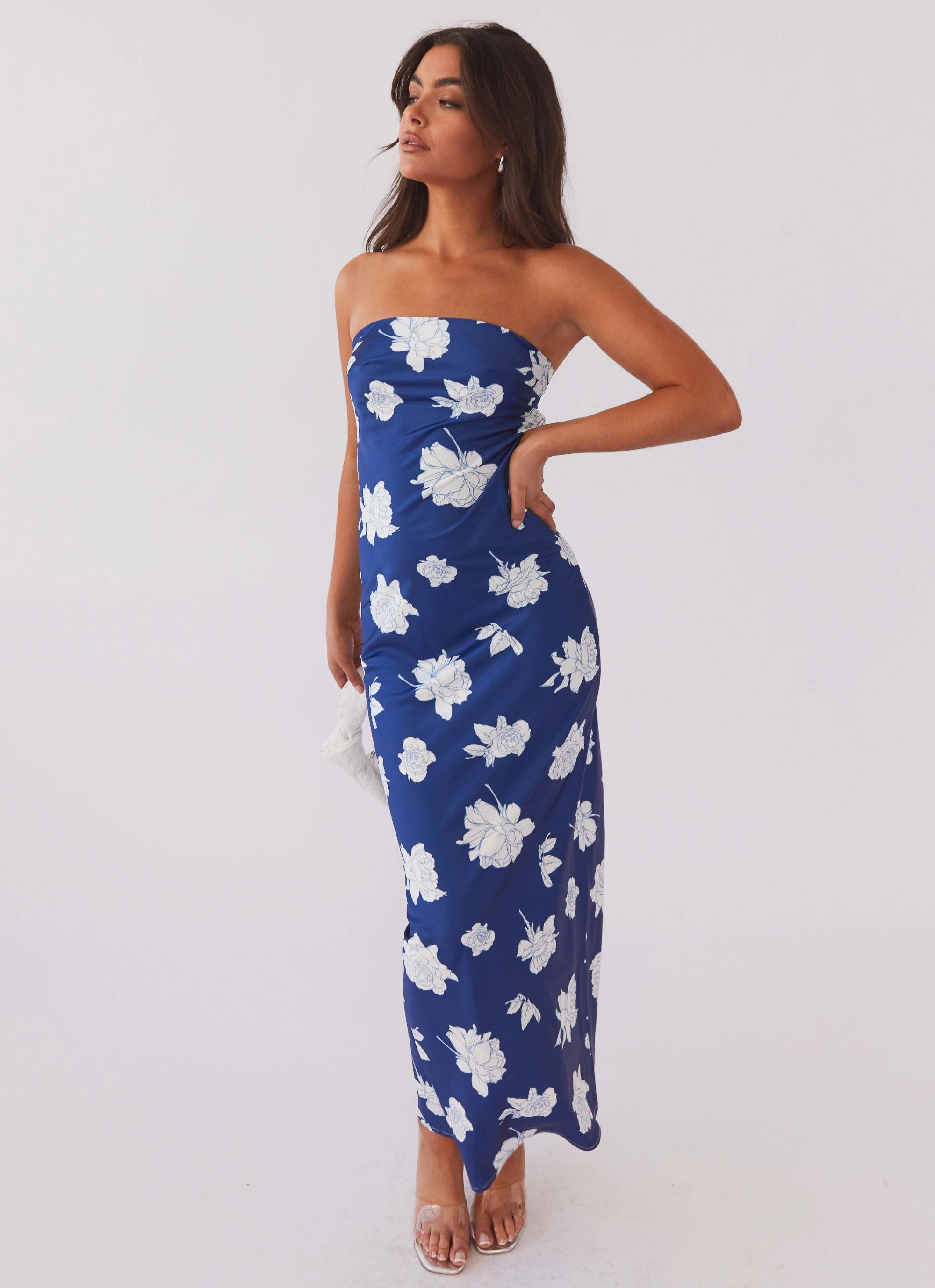 What I Want Maxi Dress - Navy Flora All-season