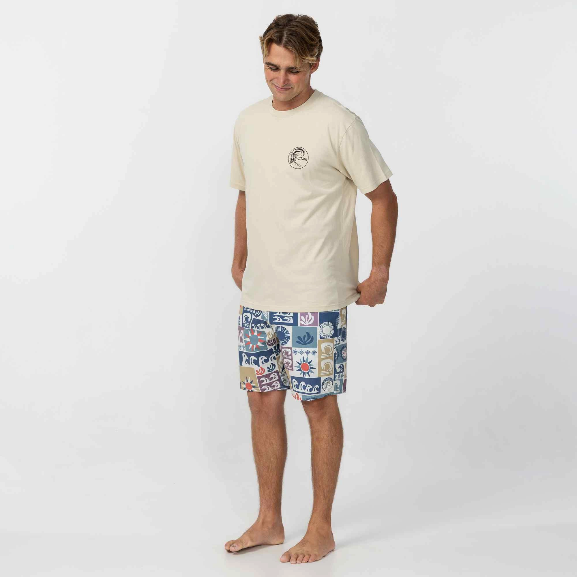OG Circle Surfer T-Shirt - Khaki Temperature Control Fabric Printed design