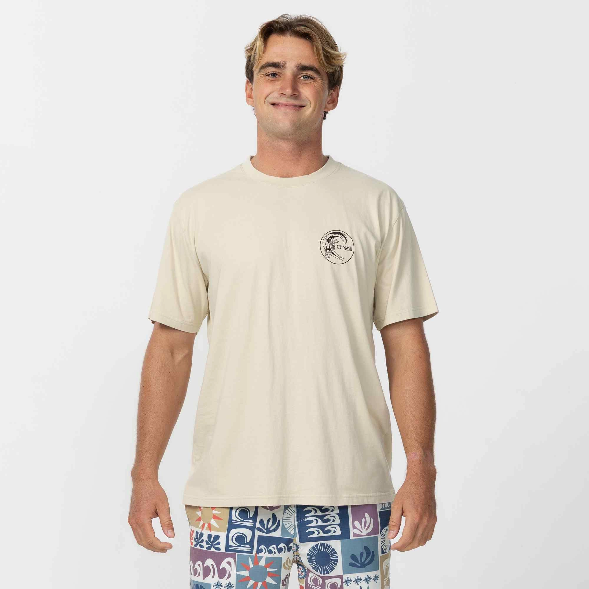 OG Circle Surfer T-Shirt - Khaki Urban Streetwear Easy-Going Style