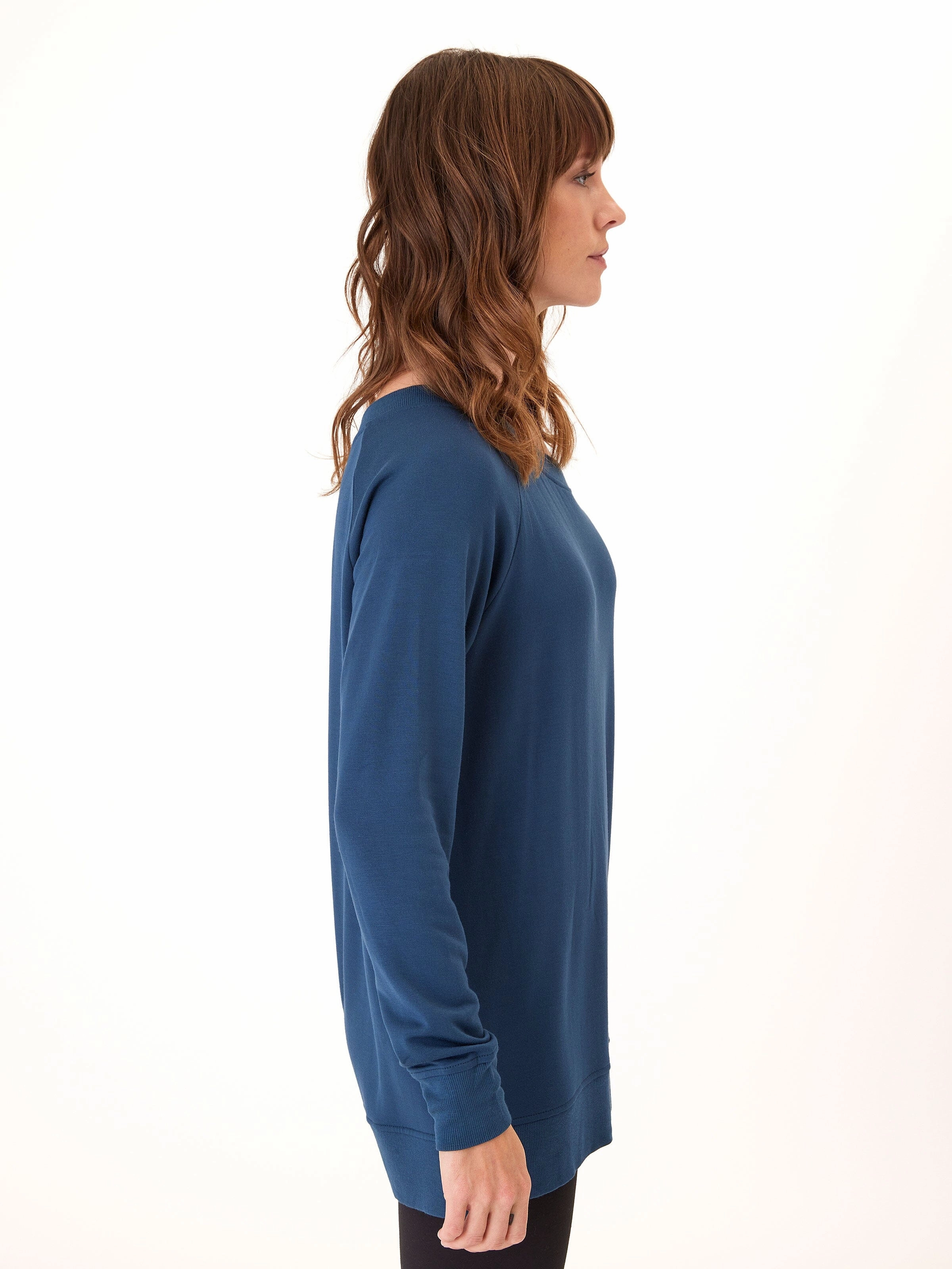 Ohara Feather Fleece Off Shoulder Sweatshirt Comfy Layers