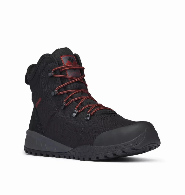Rock Star High Traction Trail Runner Columbia Men??s Fairbanks? Omni-Heat? Boot - Black/Rusty