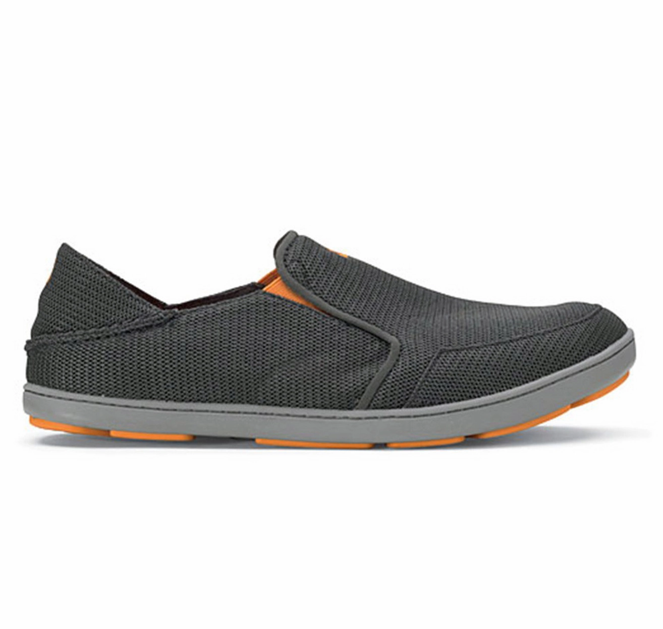 Comfort Cushion Wear Anywhere Olukai Men's Nohea Mesh Slip Ons - Dark Shadow