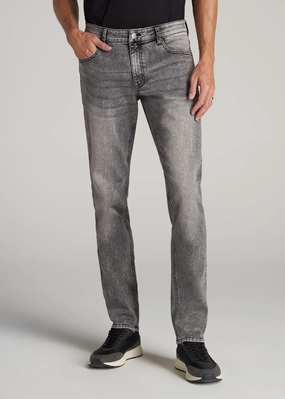comfortable option Carman TAPERED Jeans for Tall Men in Washed Faded Black