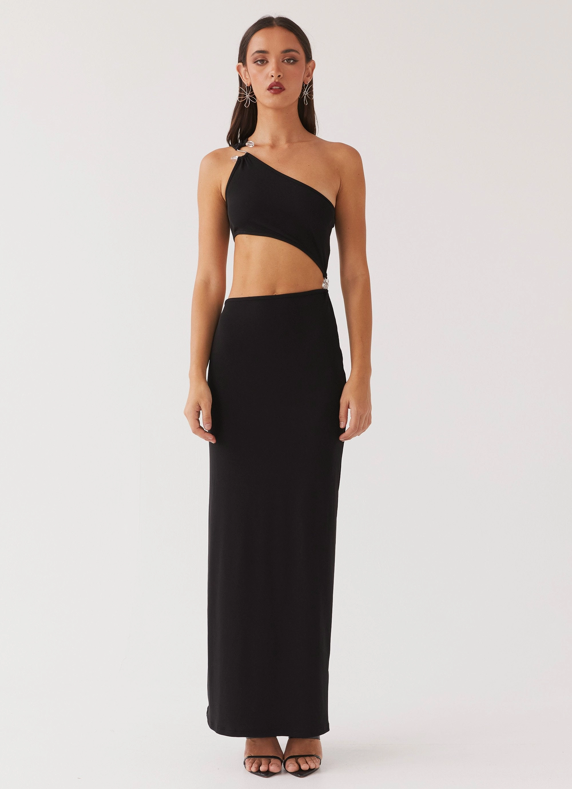 On The Moon Maxi Dress - Black Sophisticated Layers