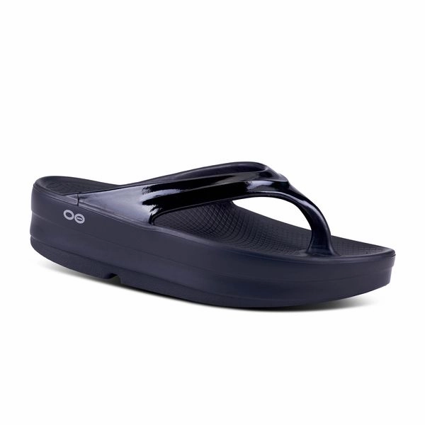 Active Motion All-Purpose Comfort Oofos Women's OOmega OOlala Sandal - Black
