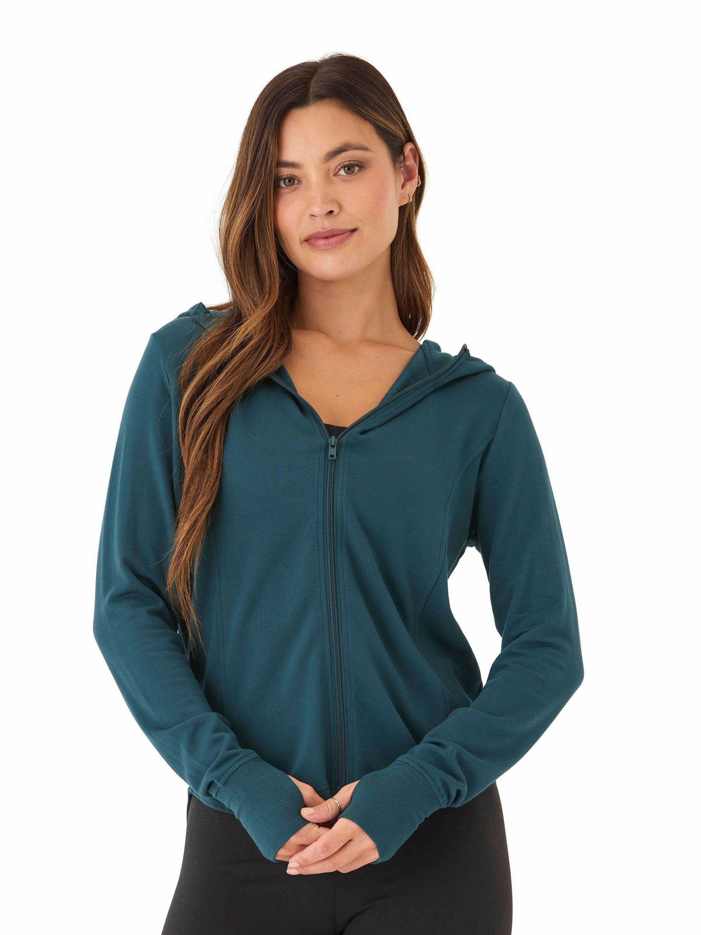 Ophelia Feather Fleece Zip Hoodie All Ground