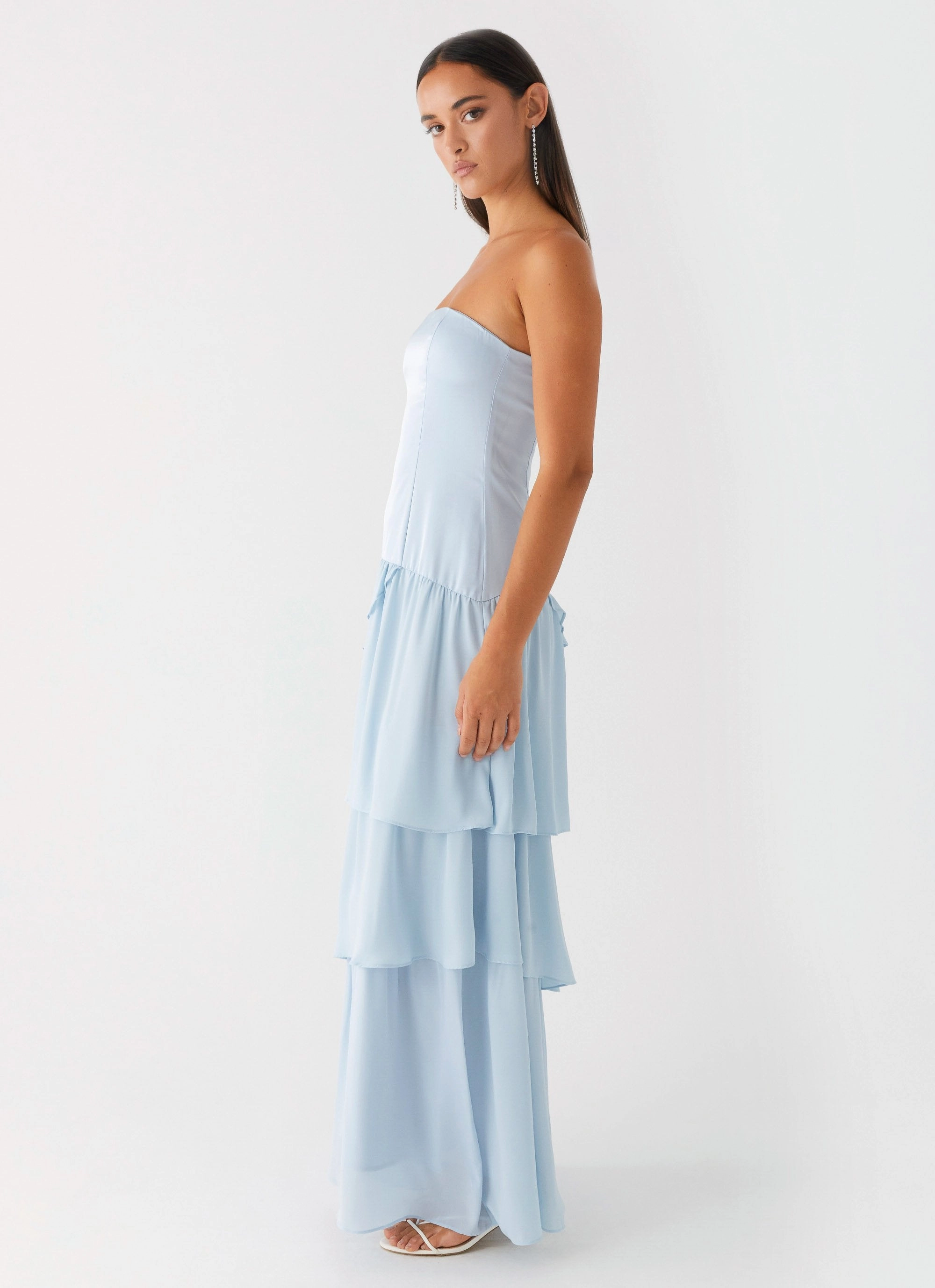 Our Story Maxi Dress - Pastel Blue Romance Glow
