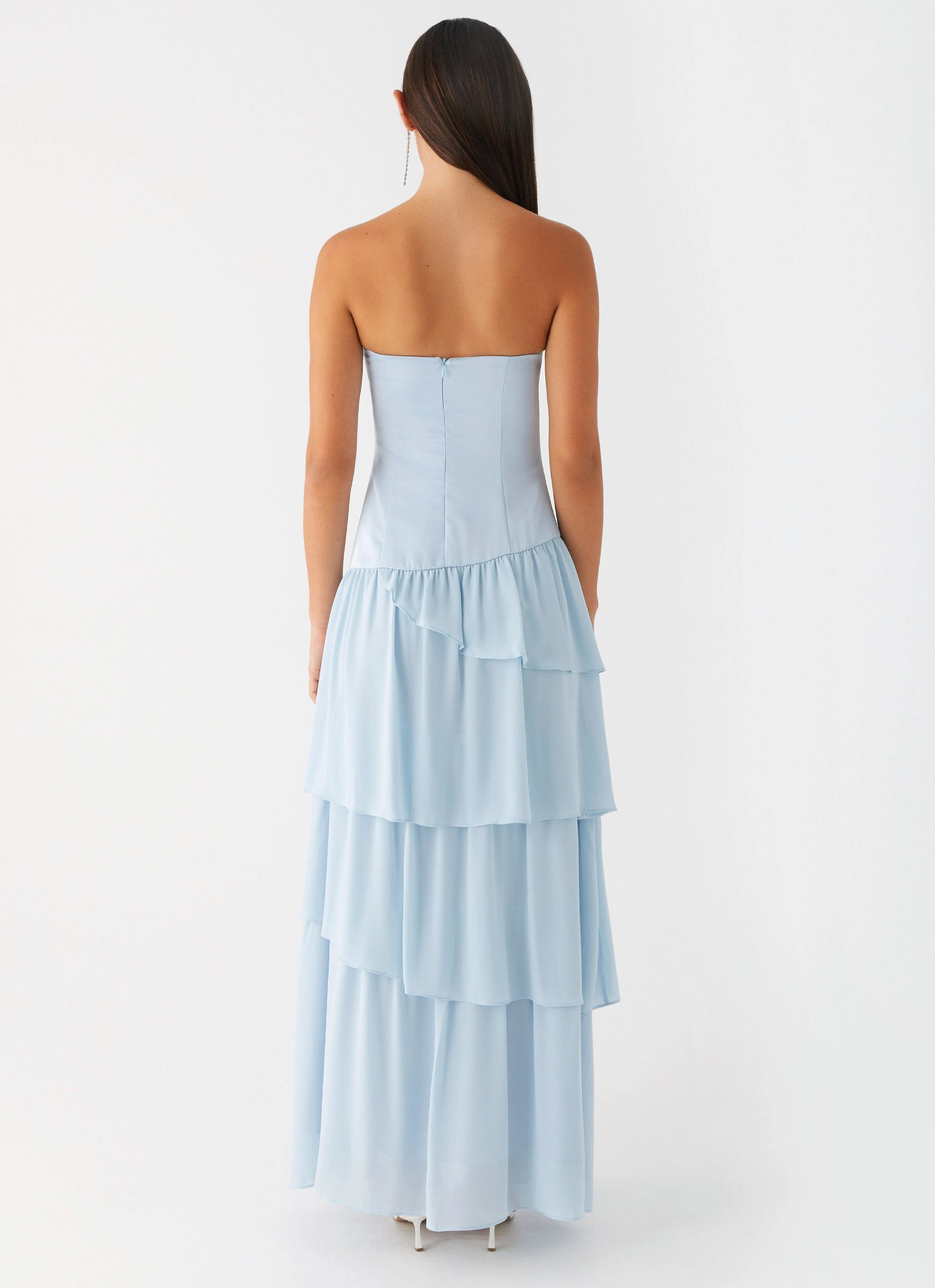Our Story Maxi Dress - Pastel Blue Anytime Fit breathable fabric dress