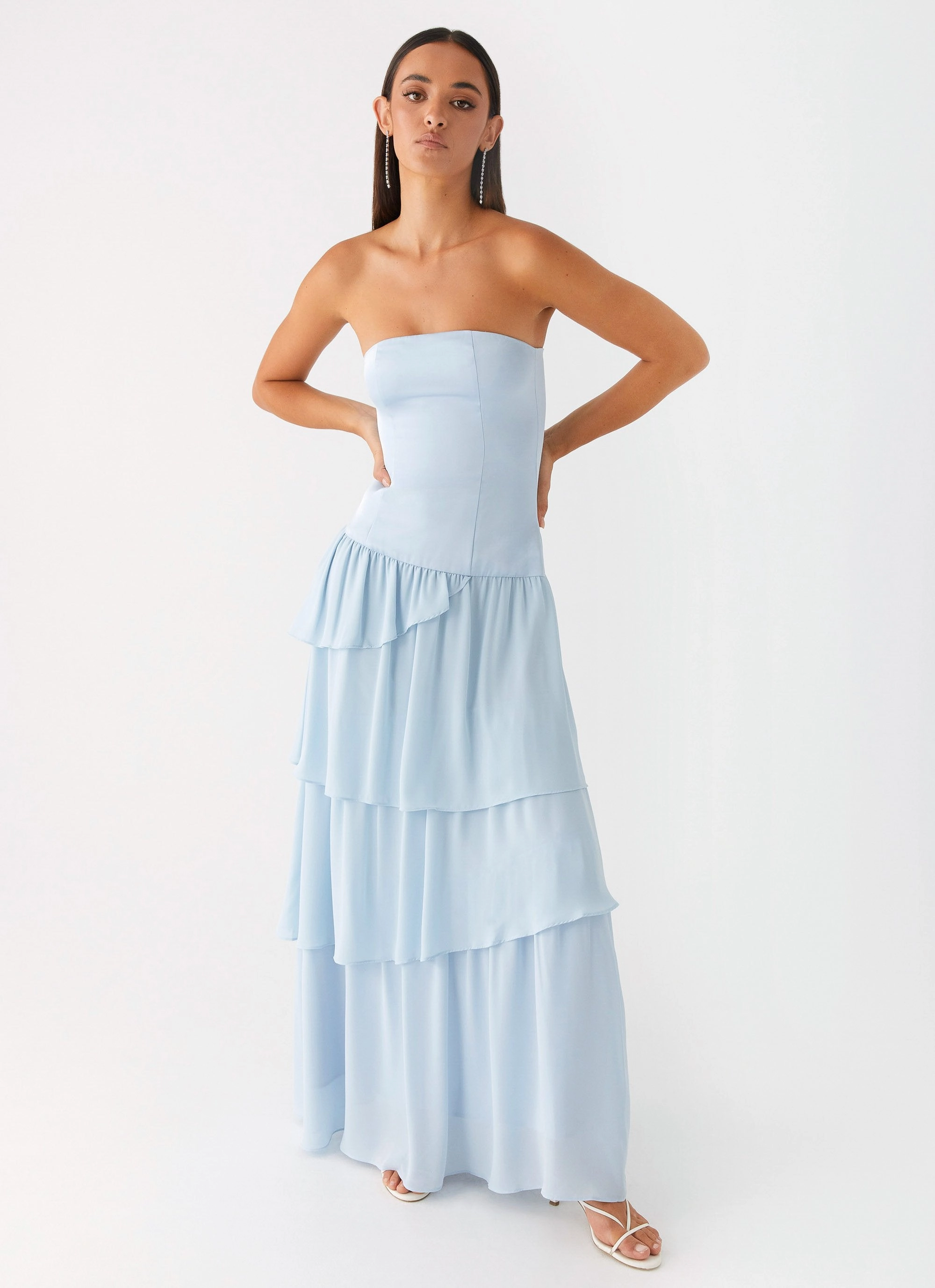 boho vibe Contemporary Look Our Story Maxi Dress - Pastel Blue