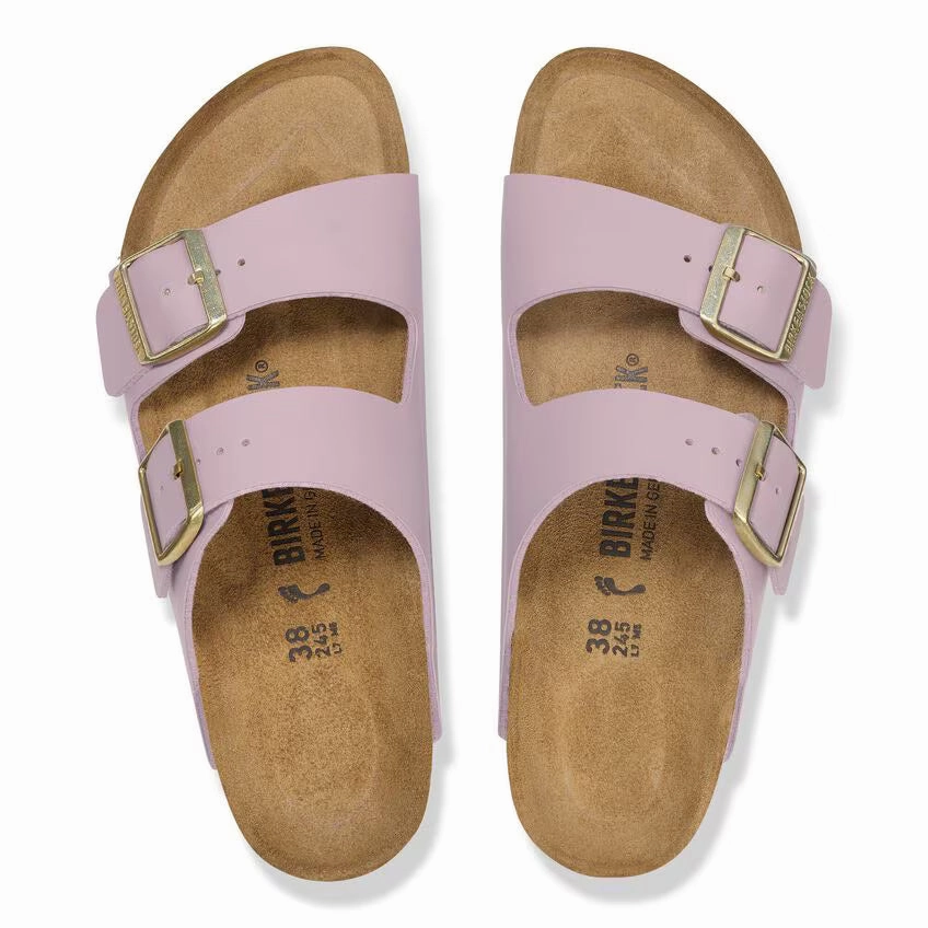 Birkenstock Women's Arizona Birkoflor Sandal - Faded Purple Summer essentials Thermoplastic Elastomer Frame
