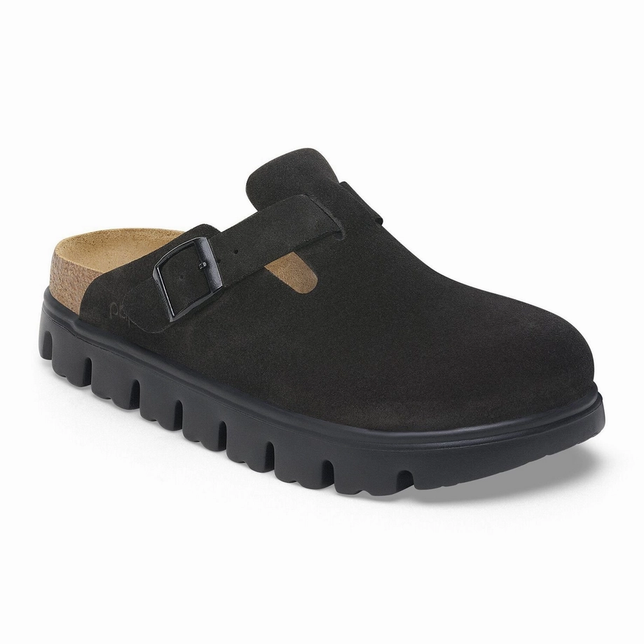 Zero Fuss Papillio by Birkenstock Women's Boston Chunky Clog - Black Suede