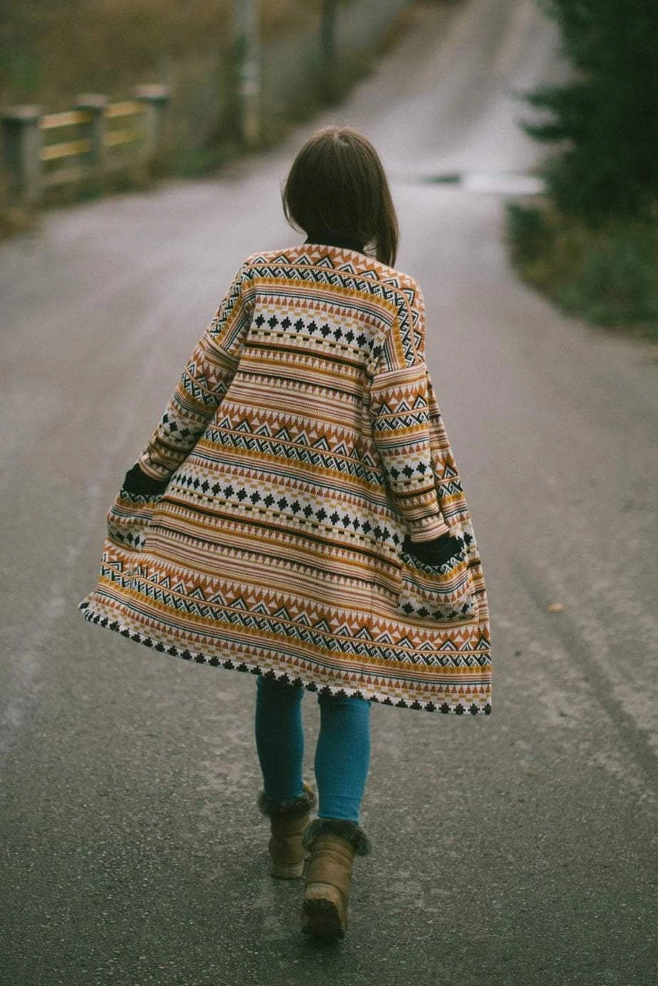 Button Fastenings Single Buttons Cardigan Mona in peruvian print