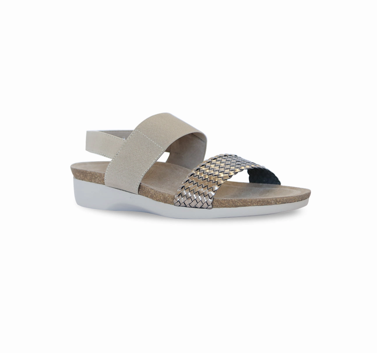 Comfort Padding Work Jog Munro Women's Pisces Sandal - Gunmetal Woven