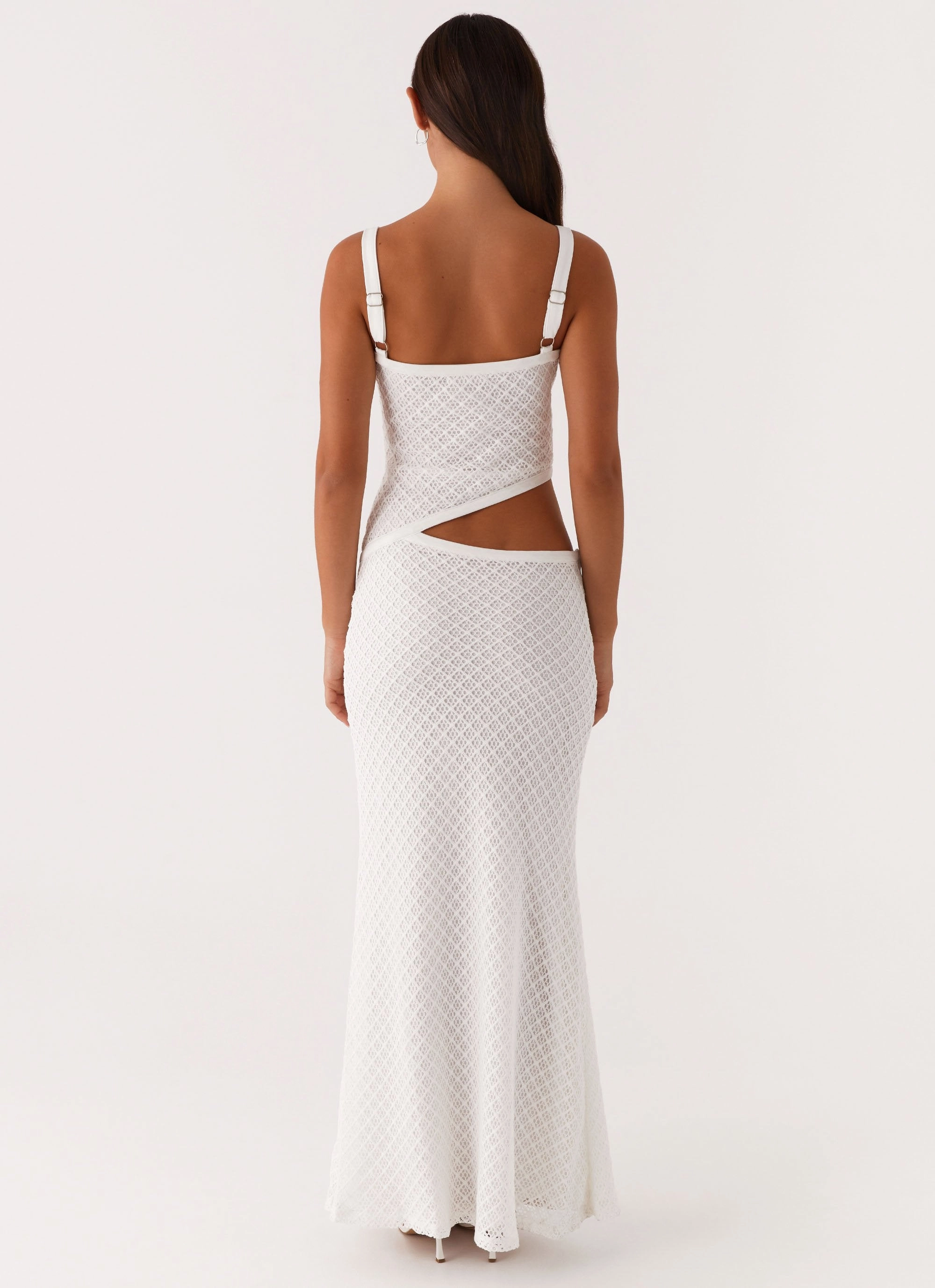 Autumn Look Jocelyn Maxi Dress - White Crochet