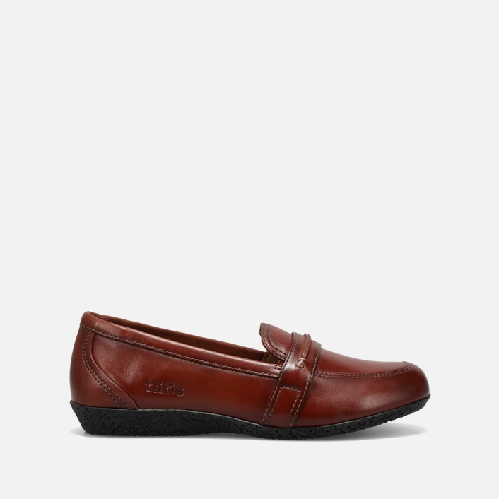 Energy return Taos Women's Gabby Slip-On Leather Loafers - Cognac