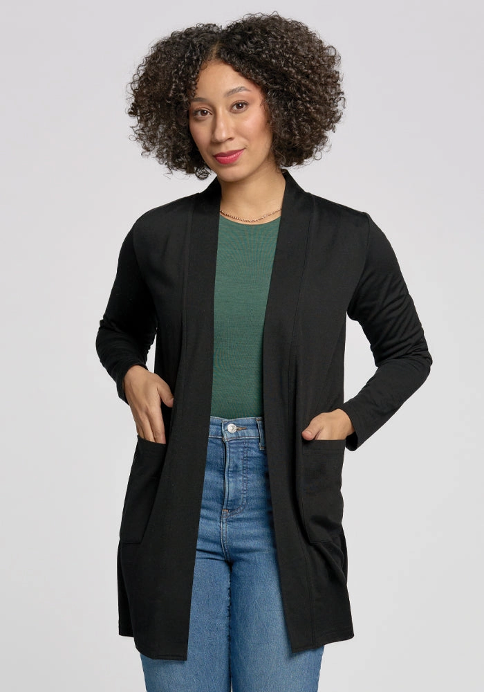 Paisley Cardigan - Black Road Trip