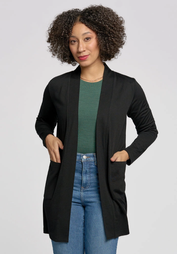 Sustainable product urban fashion sense Paisley Cardigan - Black