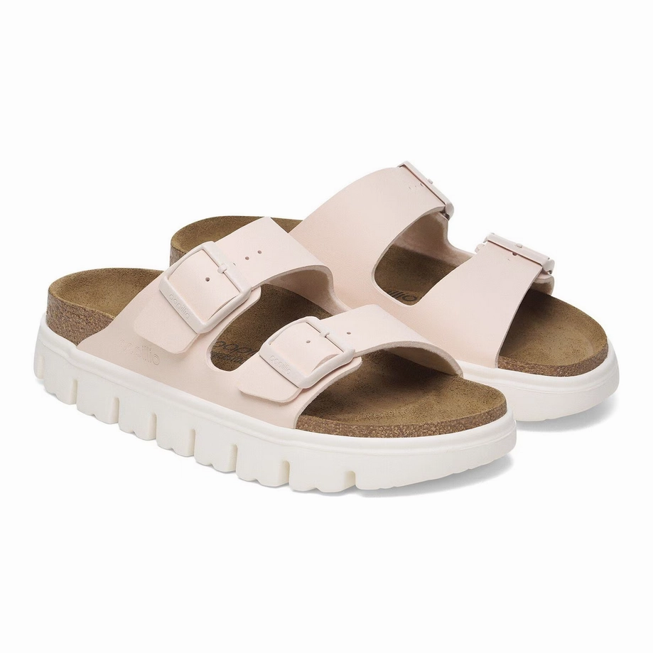Summer Adventure Pressure Relief Papillio by Birkenstock Women's Arizona Birko-Flor Chunky Sandal - Light Rose