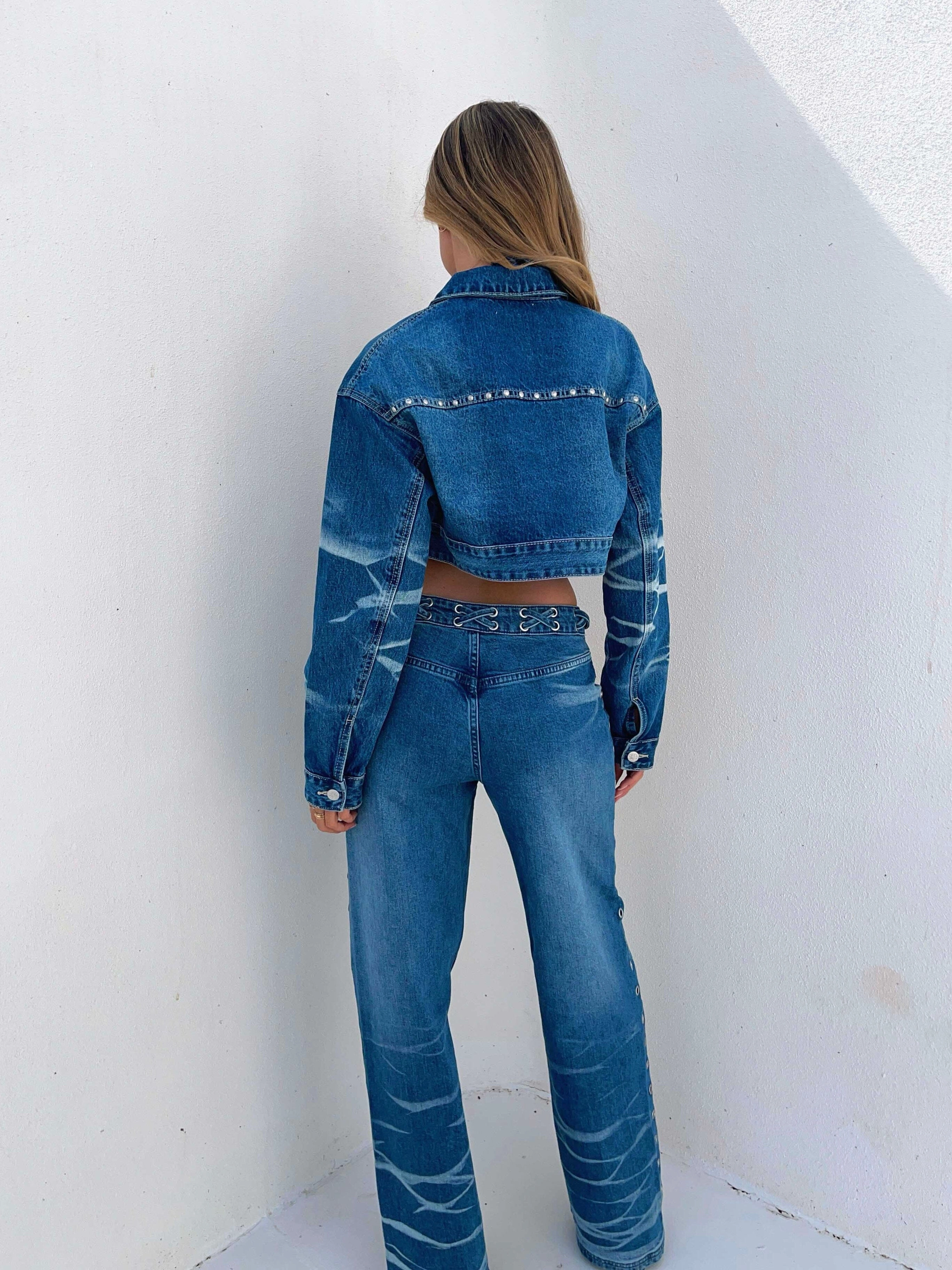 PARKER JACKET DENIM Teflon Finish