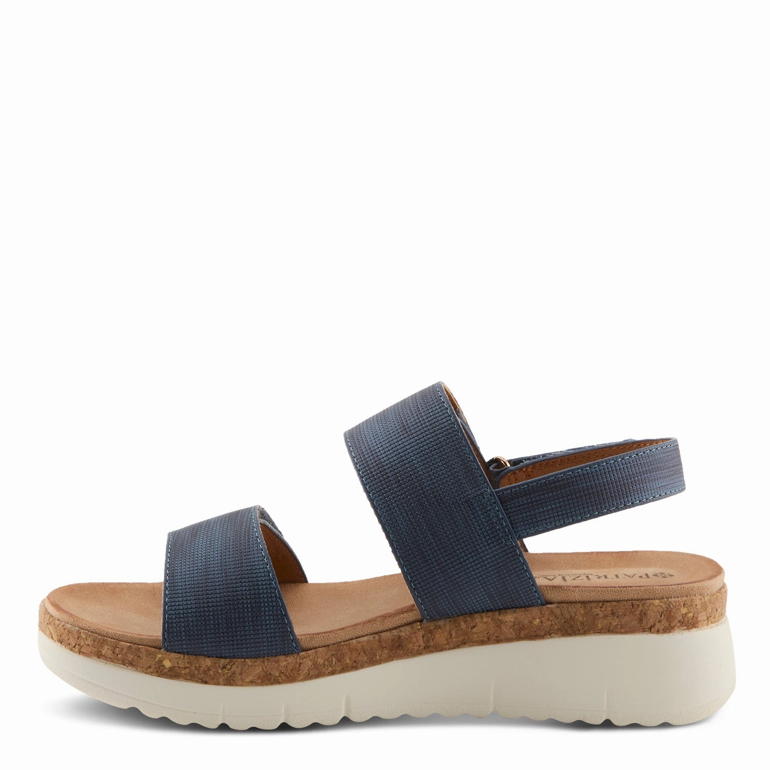 Minimal Feel Patrizia by Spring Step Women's Viona Slingback Wedge Sandal - Navy
