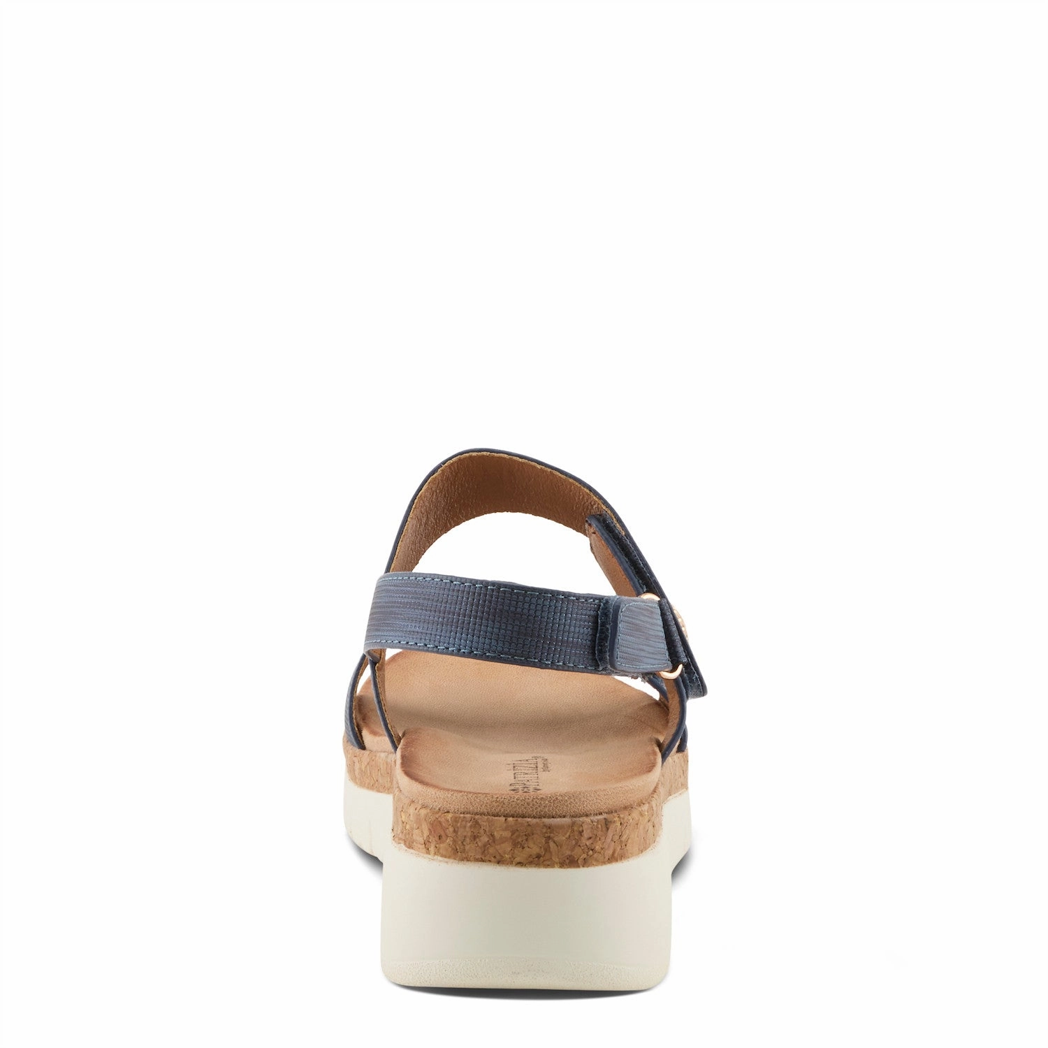 Patrizia by Spring Step Women's Viona Slingback Wedge Sandal - Navy Green Fresh