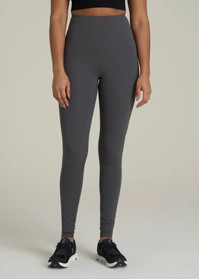 Non See Comfort Seeker Adjustable Drawcord Balance High-Rise Leggings for Tall Women in Iron Grey