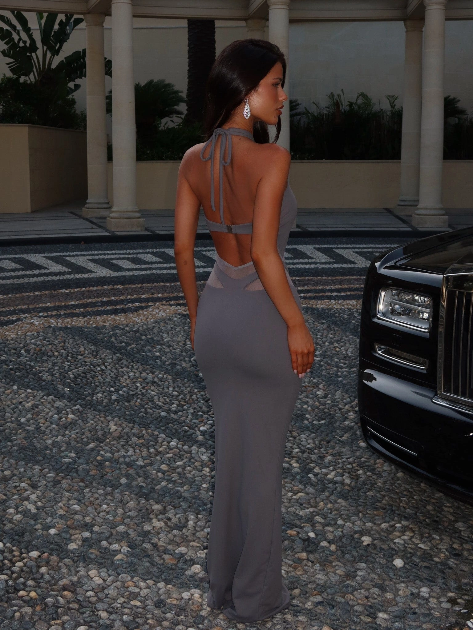 Polished Wear Minimal Fit CAMPBELL MAXI DRESS GREY