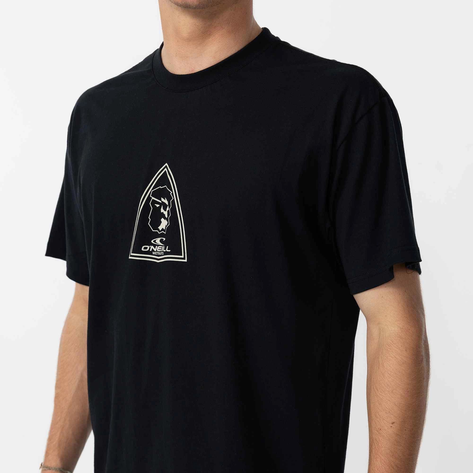 Crest T-Shirt - Black Daily Favorite Roomy Design